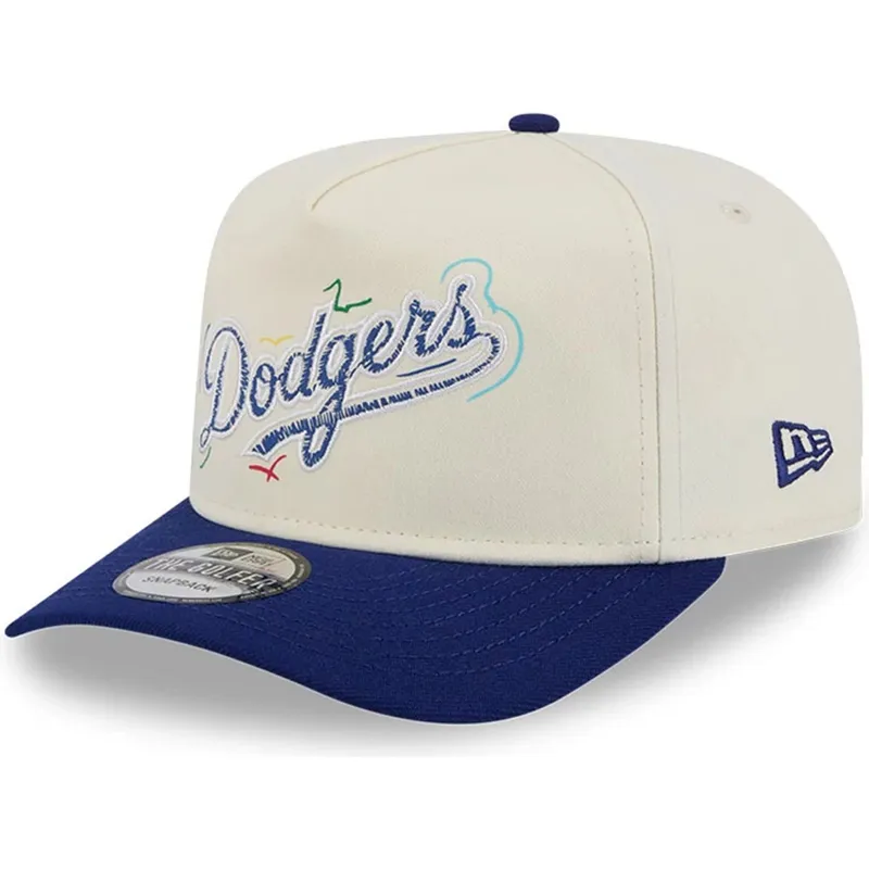 cepice-zaoblena-modra-snapback-golfer-team-scribble-los-angeles-dodgers-mlb-new-era