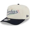 new-era-new-york-yankees-mlb-golfer-team-scribble-schwarz-weisse-snapback-cap-mit-gebogenem-schirm