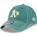 cepice-zaoblena-zelena-nastavitelny-9twenty-washed-contrast-oakland-athletics-mlb-new-era