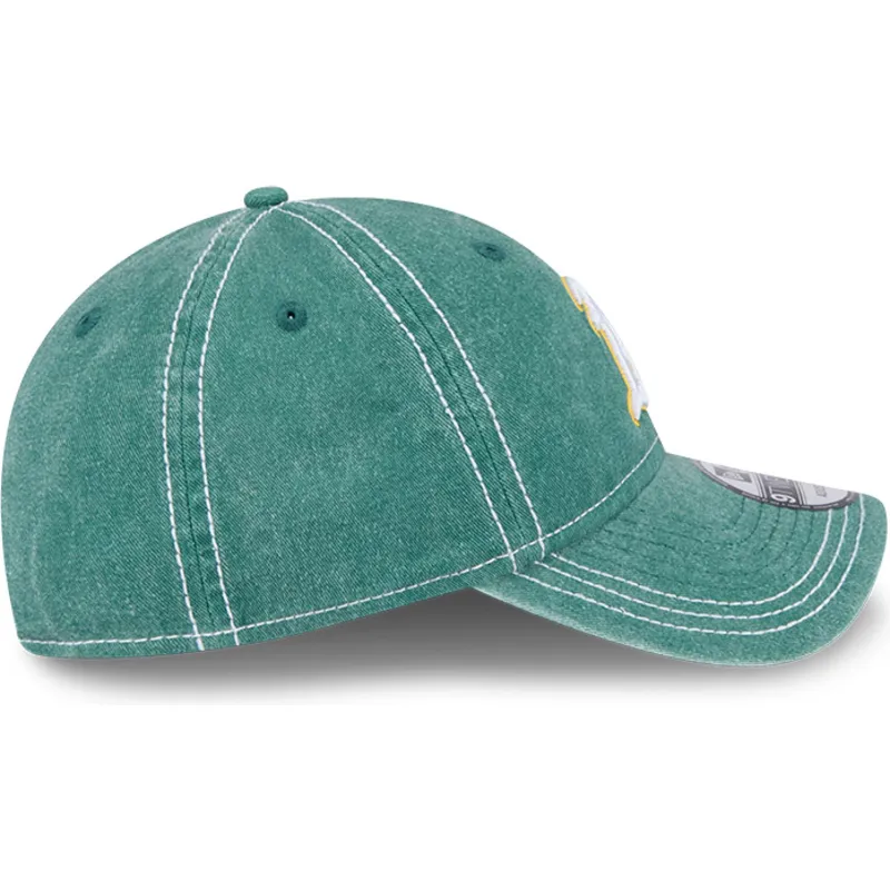 cepice-zaoblena-zelena-nastavitelny-9twenty-washed-contrast-oakland-athletics-mlb-new-era