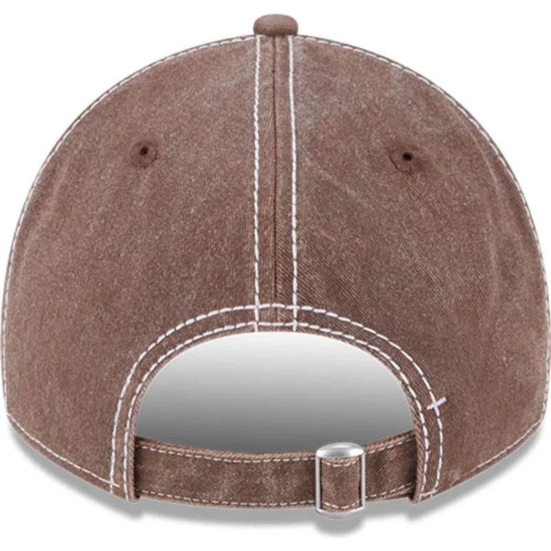 braune-gebogene-verstellbare-kappe-9twenty-washed-contrast-der-san-diego-padres-mlb-von-new-era