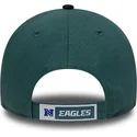 grune-und-schwarze-verstellbare-curved-cap-9forty-the-league-der-philadelphia-eagles-nfl-von-new-era