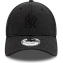 new-era-new-york-yankees-mlb-9forty-quilted-svart-justerbar-bojd-keps-med-svart-logotyp