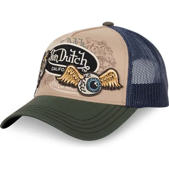 Cap zaoblená multicolor snapback Von Dutch