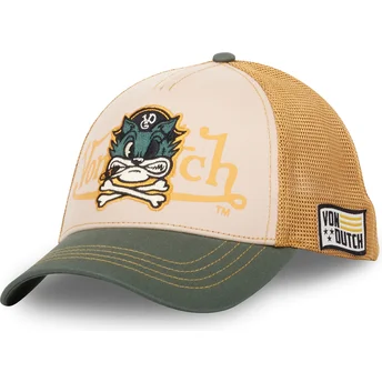 Beige och grön truckerkeps PIR CB från Von Dutch