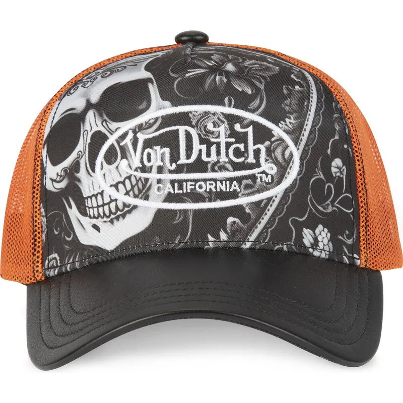 schwarze-und-orangefarbene-trucker-kappe-subl01-von-von-dutch