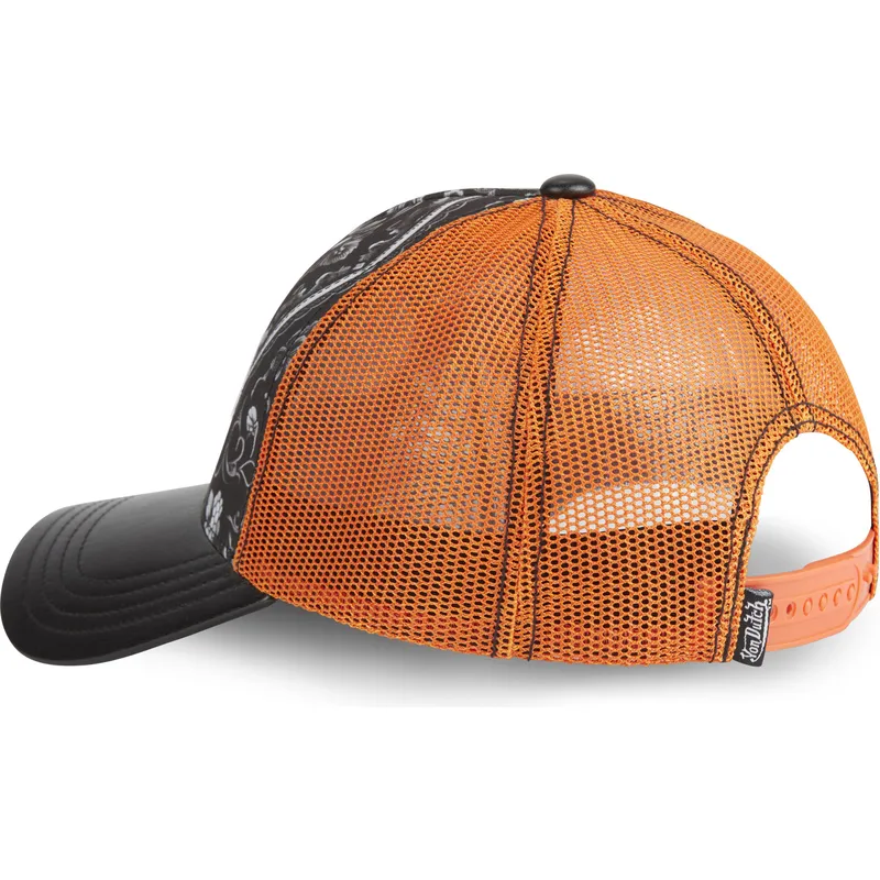 schwarze-und-orangefarbene-trucker-kappe-subl01-von-von-dutch