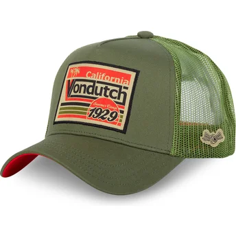 Čepice zaoblená zelená snapback SURF07 Von Dutch