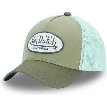 Čepice zaoblená zelená snapback TERRY03 Von Dutch