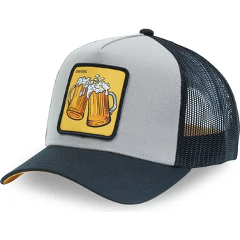 Trucker-Cap grau Bier Cheers CHE Cocktails von Capslab