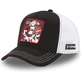 Καπέλο τύπου trucker μαύρο και άσπρο Harley Quinn DC8 QUE DC Comics από Capslab