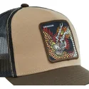 cepice-zaoblena-hneda-snapback-dra-drak-mytologicka-stvoreni-capslab