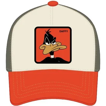 Capslab Gorra Kurva Beige och Orange Snapback Daffy Duck LOO11 DAF Looney Tunes