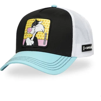 Capslab Sylvester LOO11 SYL Looney Tunes Black, White and Blue Trucker Hat