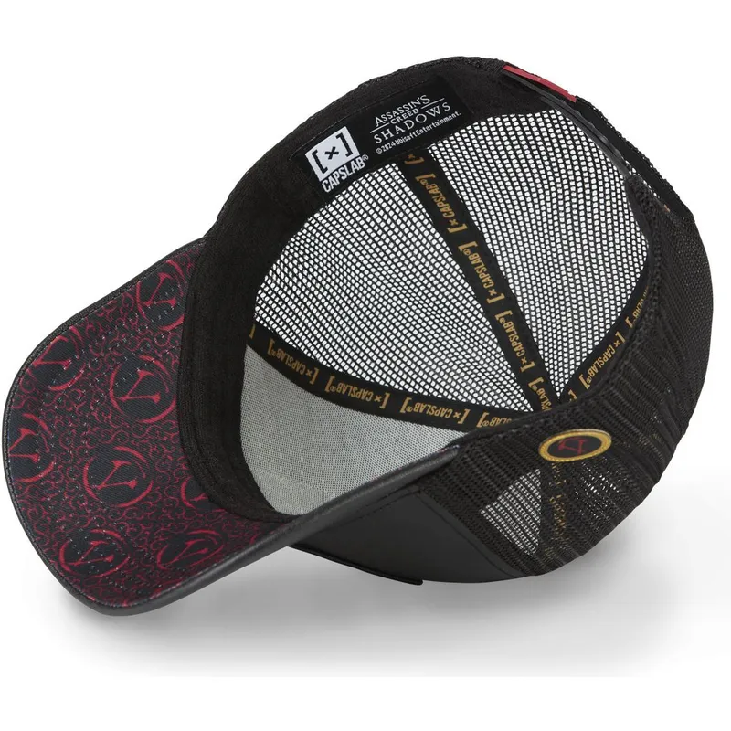schwarze-trucker-cap-yasuke-yas-assassin-s-creed-von-capslab