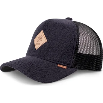 Καπέλο trucker μπλε σκούρο και μαύρο HFT Pole Fleece της Djinns