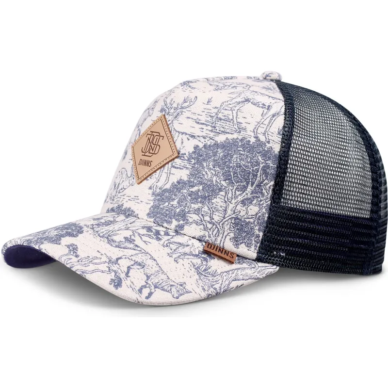cepice-zaoblena-namornicka-modra-snapback-hft-deer-pattern-djinns
