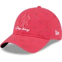 cepice-zaoblena-ruzova-nastavitelny-9twenty-pattern-spring-training-fan-pack-2025-new-york-yankees-mlb-new-era