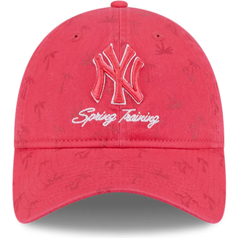 cepice-zaoblena-ruzova-nastavitelny-9twenty-pattern-spring-training-fan-pack-2025-new-york-yankees-mlb-new-era