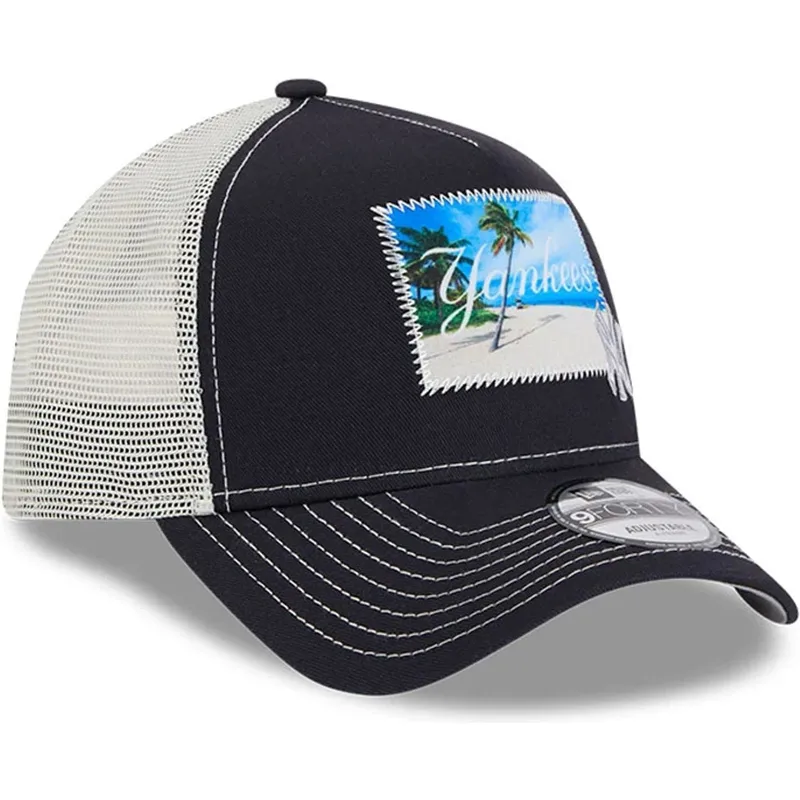 cepice-zaoblena-namornicka-modra-snapback-9forty-a-frame-patch-spring-training-fan-pack-2025-new-york-yankees-mlb-new-era
