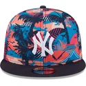 new-era-flat-brim-9fifty-printed-spring-training-fan-pack-2025-new-york-yankees-mlb-multicolor-snapback-cap