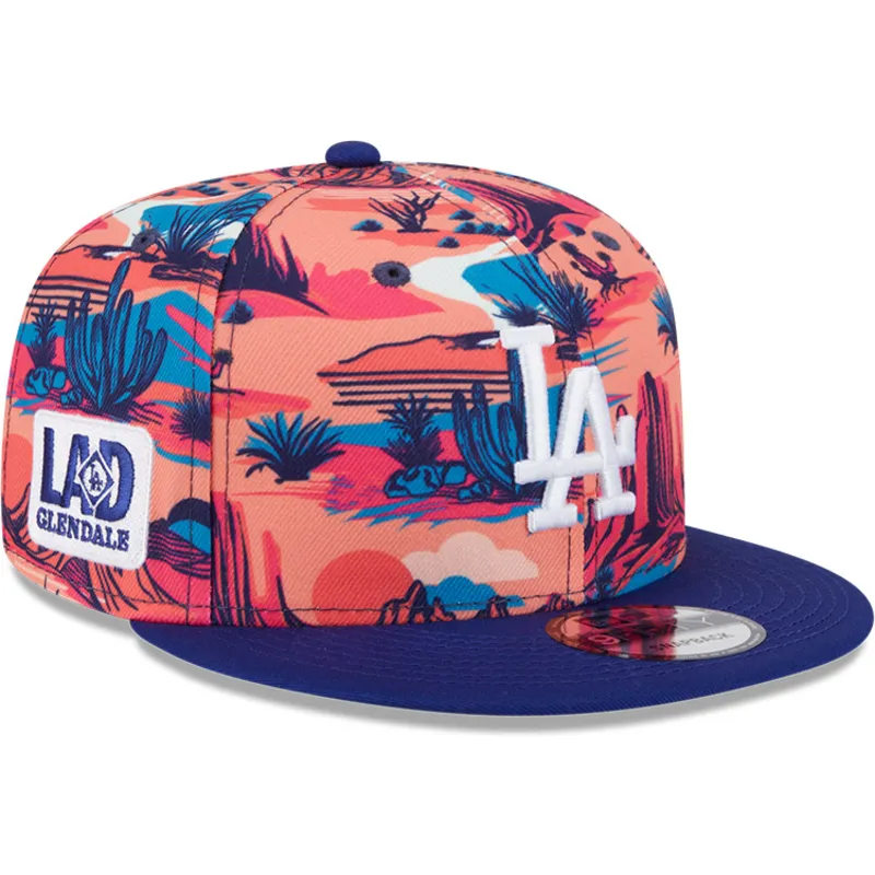 cepice-rovna-vicebarevna-snapback-9fifty-printed-spring-training-fan-pack-2025-los-angeles-dodgers-mlb-new-era