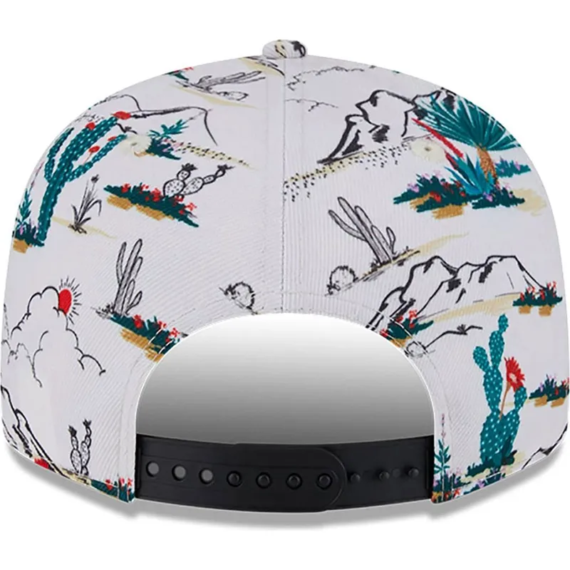 weisse-snapback-flachkappe-9fifty-print-spring-training-fan-pack-2025-der-los-angeles-dodgers-mlb-von-new-era