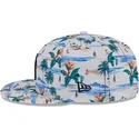 weisse-flache-snapback-kappe-9fifty-print-spring-training-fan-pack-2025-der-new-york-yankees-mlb-von-new-era