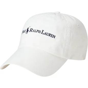 Polo Ralph Lauren Curved Brim Classic Sport White Adjustable Cap