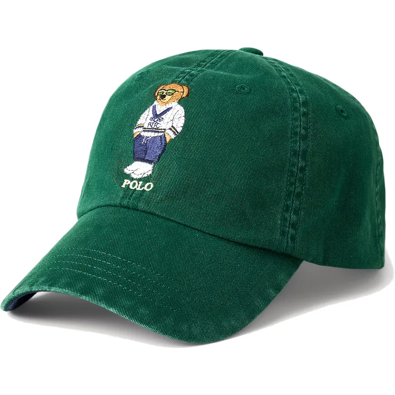 grune-verstellbare-curved-cap-classic-sport-polo-bear-von-polo-ralph-lauren