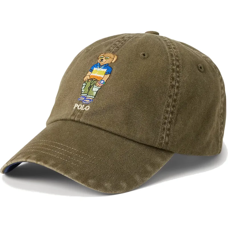 cepice-zaoblena-zelena-nastavitelny-classic-sport-bear-polo-ralph-lauren