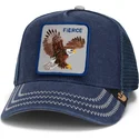 cepice-zaoblena-zadne-zvire-namornicka-modra-snapback-aguila-fierce-bird-of-prey-core-canvas-the-farm-the-farm-de-goorin-bros