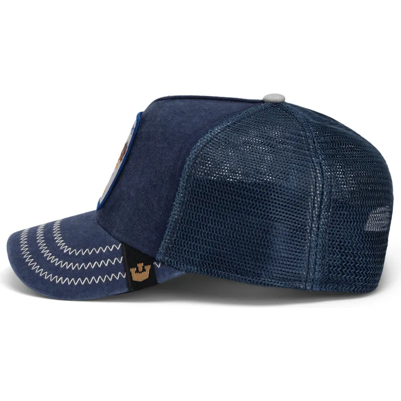 cepice-zaoblena-zadne-zvire-namornicka-modra-snapback-aguila-fierce-bird-of-prey-core-canvas-the-farm-the-farm-de-goorin-bros