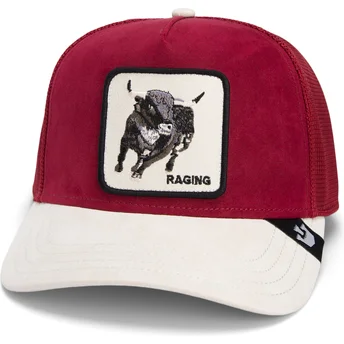 Čepice zaoblená žádné zvíře červená snapback toro The Suede Bull Global Core Micro Suede The Farm The Farm de Goorin Bros.