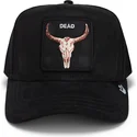 cepice-zaoblena-cerna-snapback-dead-the-suede-skull-global-core-micro-suede-the-farm-goorin-bros