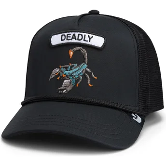 Čepice zaoblená černá snapback GB2 Deadly Scorp The Rocker The Farm Goorin Bros.