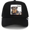 trucker-cap-schwarz-hund-rottweiler-the-guard-dog-core-combo-the-farm-von-goorin-bros