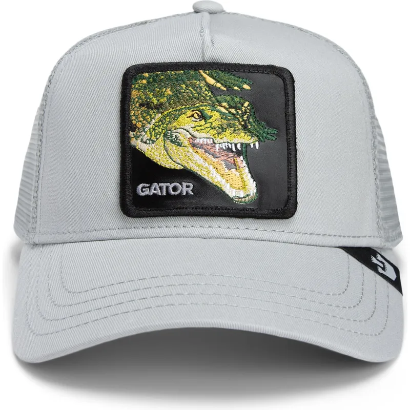 cepice-zaoblena-zadne-zvire-seda-snapback-cocodrilo-gator-swamp-monster-core-combo-the-farm-the-farm-de-goorin-bros