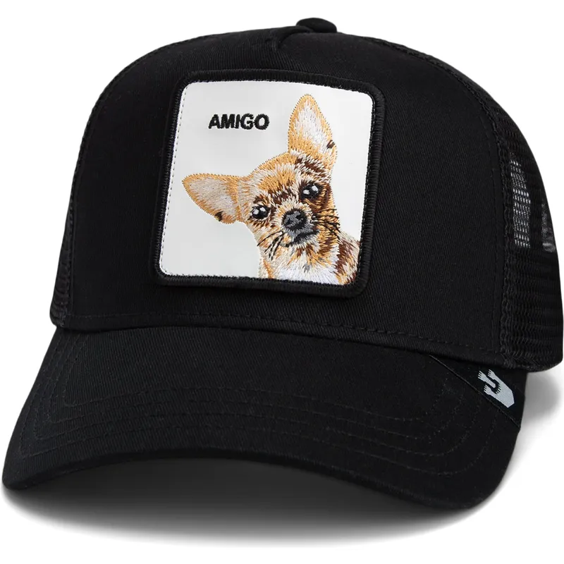 trucker-cap-schwarz-chihuahua-hund-the-amigo-core-combo-the-farm-von-goorin-bros