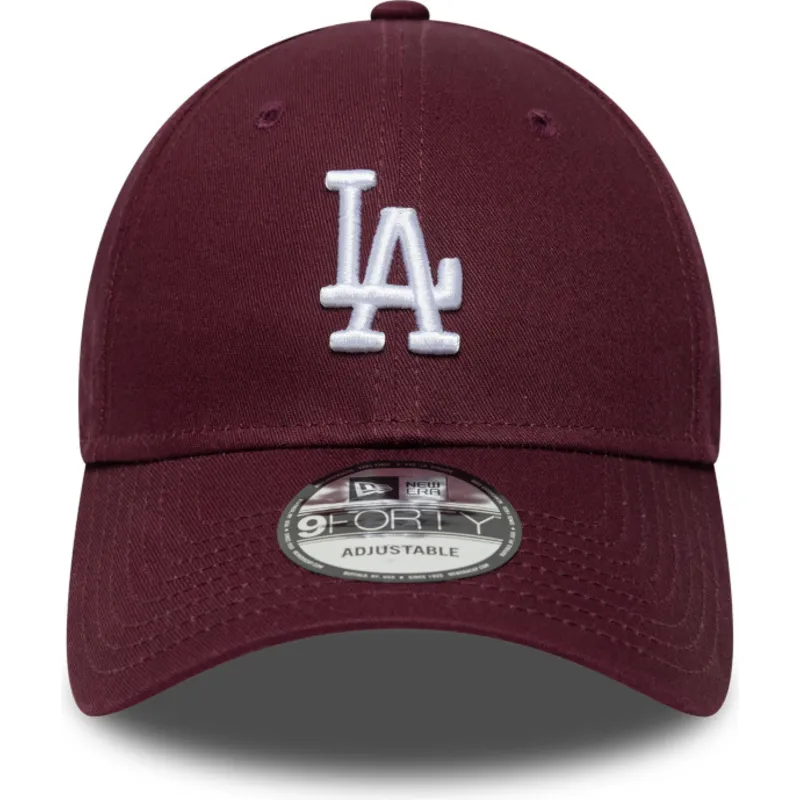 gebogene-bordeauxrote-verstellbare-9forty-colour-pack-kappe-der-los-angeles-dodgers-mlb-von-new-era