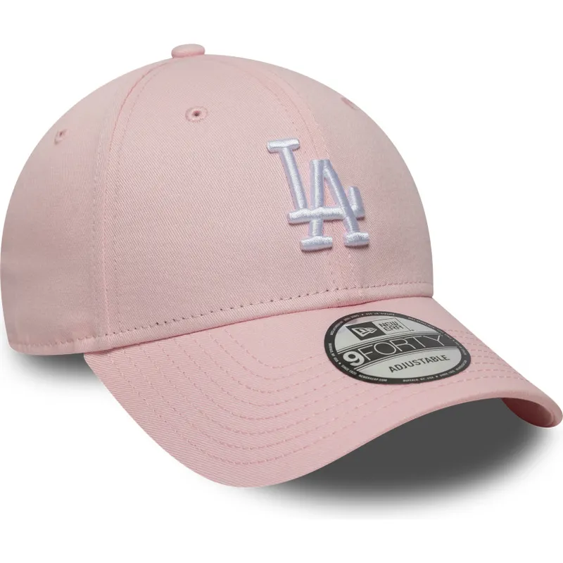 rosa-verstellbare-curved-cap-9forty-colour-pack-der-los-angeles-dodgers-mlb-von-new-era