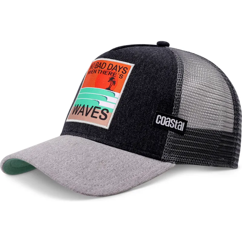cepice-zaoblena-zadne-zvire-cerna-snapback-no-bad-days-hft-coastal