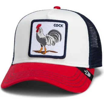 Cap zaoblená multicolor snapback Goorin Bros. Cock Team Rooster Original Recipe Team Pride The Farm White, Navy Blue and Red Hat The Farm de Goorin Bros.