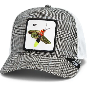 Čepice zaoblená černá snapback Goorin Bros. Lit Firefly Luxury Moon The Farm Black and White Hat The Farm Goorin Bros.