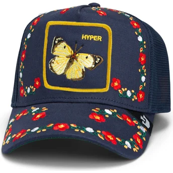 Goorin Bros. Schmetterling Hyper Aktive Flora Fauna The Farm Navy Blau Trucker Hut