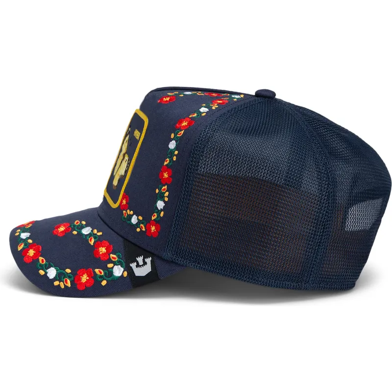 goorin-bros-butterfly-hyper-active-flora-fauna-the-farm-marineblaue-trucker-mutze