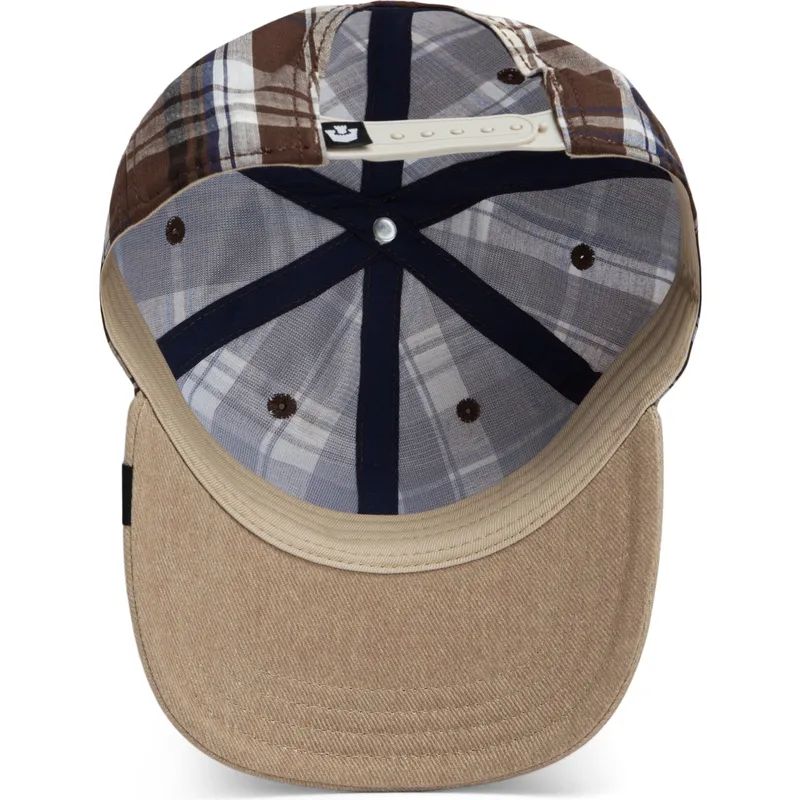 cepice-zaoblena-hneda-snapback-goorin-bros-curved-brim-ask-your-mother-papa-cap-madras-the-farm-brown-cap-the-farm-goorin-bros