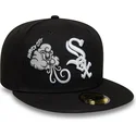 new-era-flat-brim-59fifty-food-icon-windy-city-chicago-white-sox-mlb-black-fitted-cap