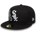 new-era-flat-brim-59fifty-food-icon-windy-city-chicago-white-sox-mlb-black-fitted-cap