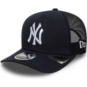 trucker-cap-marineblau-9seventy-stretch-snap-der-new-york-yankees-mlb-von-new-era